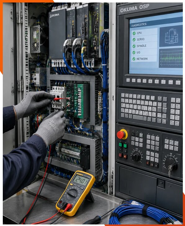 Ремонт систем ЧПУ Okuma OSP в Астрахани